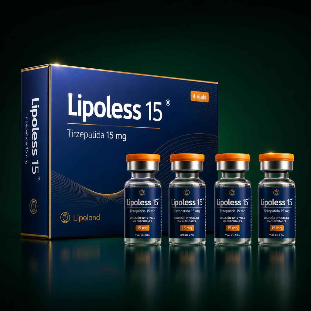 Lipoless 15mg — Kit com 4 Ampolas
